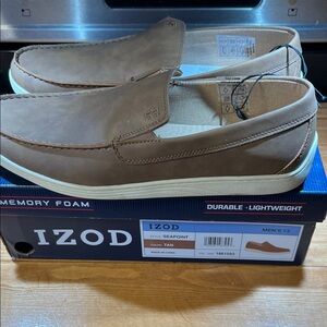 Izod Men's Slip-On Loafers - Brown